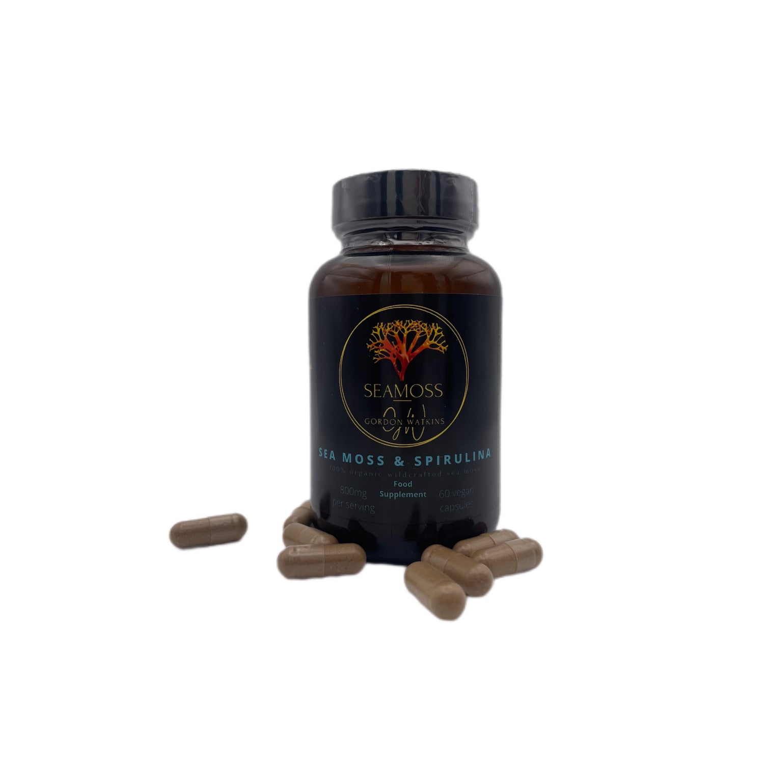 Sea Moss &amp; Spirulina Capsules Tablets