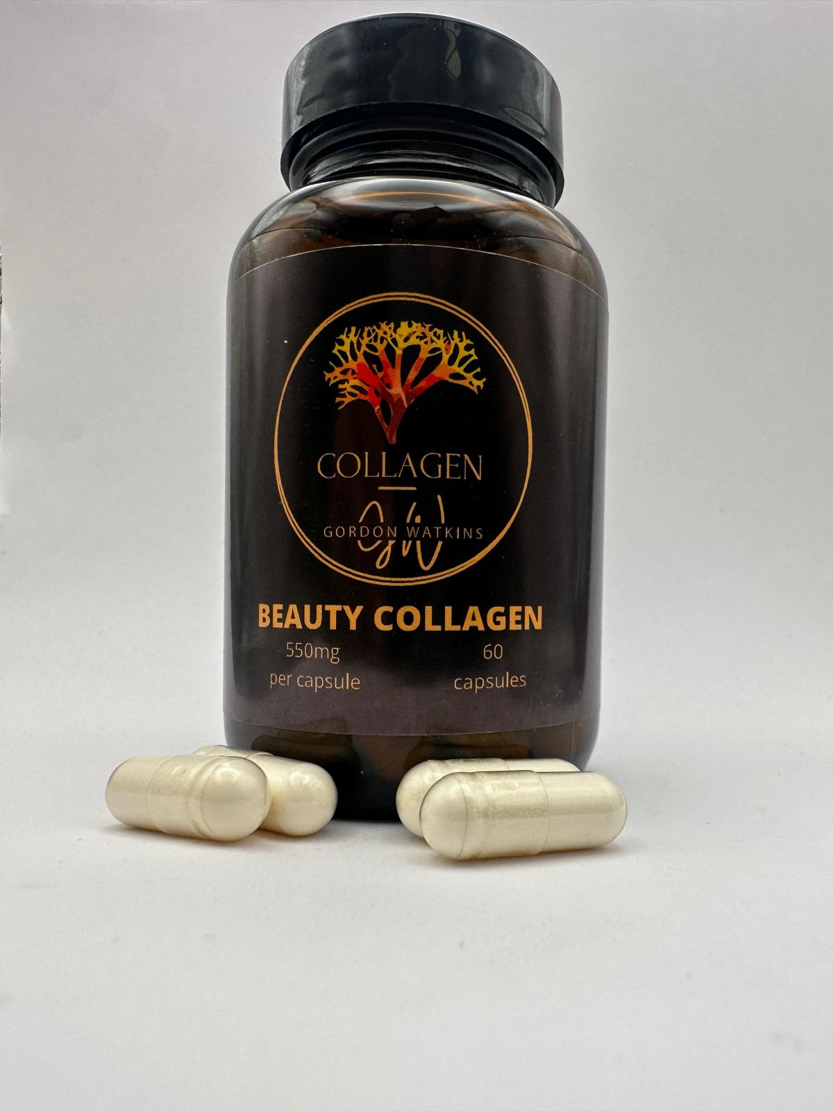 Beauty Collagen | 60 Vegan Capsules | GMO Free | Gordon Watkins Exclusive