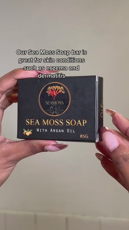 Sea Moss and Argan Oil Soap - Nourishing Vegan Skin Care (85g)